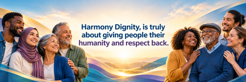 Harmony Dignity is about giving people their humanity and respect back